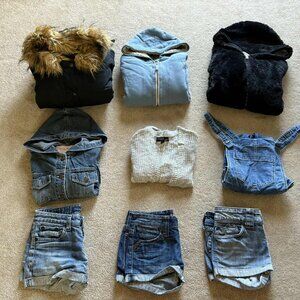 9 Pc Lot for 13-15 years old girl Clothes Jacket Jeans